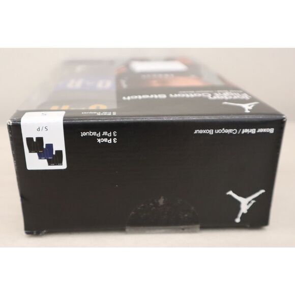 Jordan JM0622-K5X Men Sz S Blk/Gold/Blue Flight Cotton Stretch Boxer Briefs 3-Pk - Picture 7 of 9